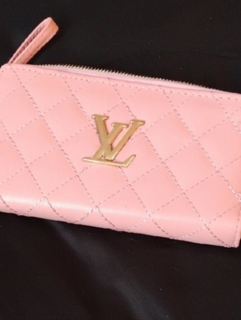 Quilted Pink Wristlet Wallet - Women's Fashion Zip Clutch🆕🩷